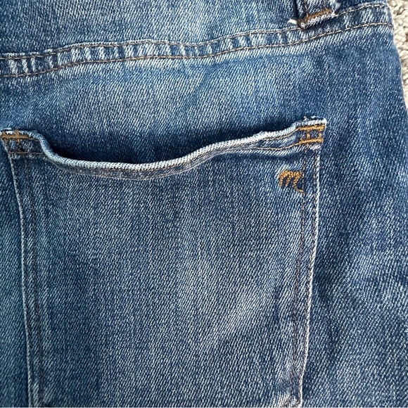 🎆 Madewell High-Rise Denim Shorts Blue Cut Off shorts 27 4 Stretch Raw hem Jean - Picture 11 of 12